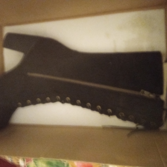 NIB TIMBERLAND HIGH LACE UP LEATHER/SUEDE BOOTS - Picture 3 of 7